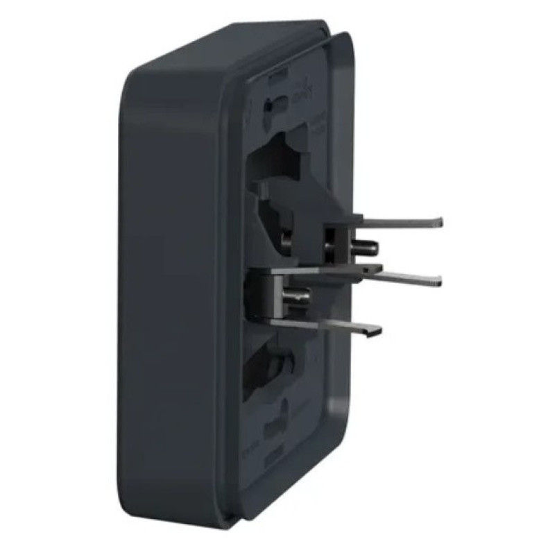 Одноместная рамка Schneider Electric MUR34108 с зажимами IP55 (черный)