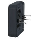 Одноместная рамка Schneider Electric MUR34108 с зажимами IP55 (черный)