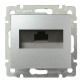 Механизм розетки компьютерной RJ-45 UTP Cat.5e Valena алюминий