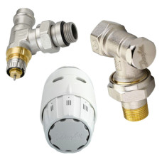 Термостатический комплект угловой Danfoss 013G2219 RAS-C2+RA-N+RLV-S 1/2''