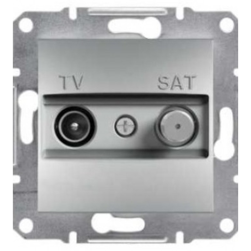 Розетка TV-SAT индивид.1dB без рамки алюминий Asfora, EPH3400461
