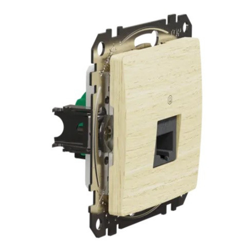 Компьютерная розетка Schneider Electric Sedna Design & Elements RJ45 кат. 5е UTP береза SDD180451