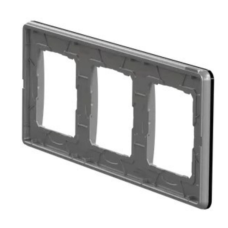 Рамка тройная Schneider Electric Sedna Elements искусственное черное стекло SDD361803