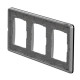 Рамка тройная Schneider Electric Sedna Elements искусственное черное стекло SDD361803