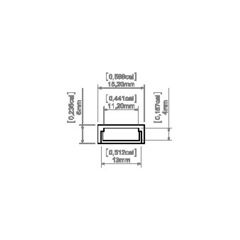 LED-профиль KLUS MICRO-ALU black, 1 метр
