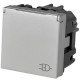 Механизм розетки ABB Zenit N2288.1 PL 2М с заземлением и крышкой (серебро)