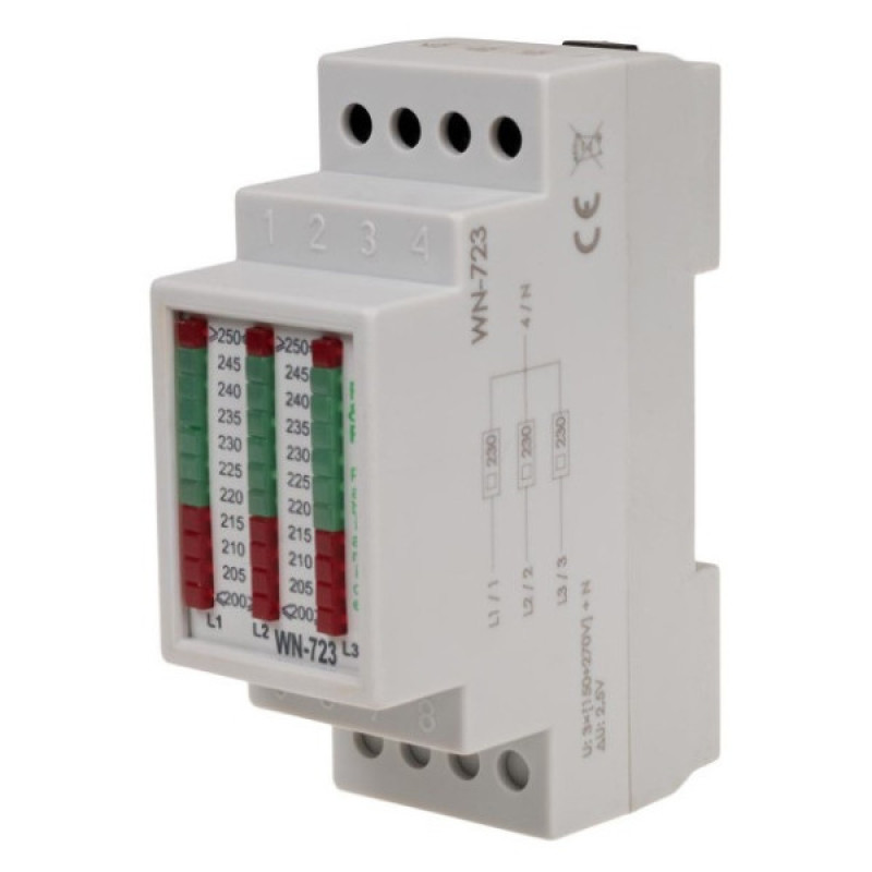 Вольтметр F&F WN-723 3х400В+N