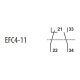 Блок-контакт ETI 004641541 EFC4-11 (1NO+1NC)