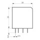 Промежуточное реле Schrack PT580T30 230В AC 6А с позолочеными контактами LED