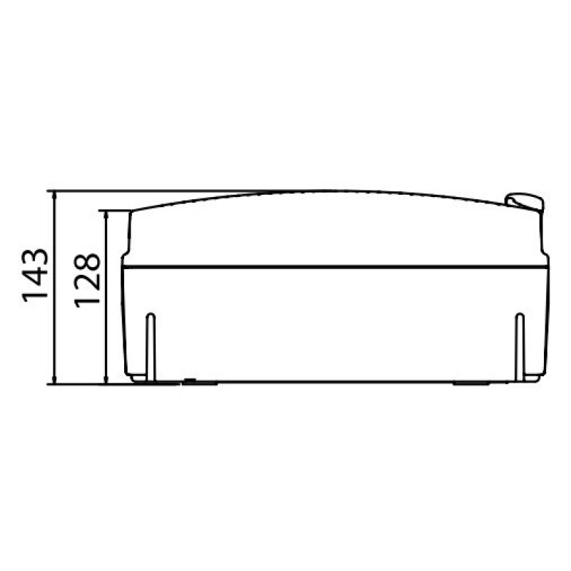 Щит настенный 12 мод. с дверцей RAL7035 Ram Base, DKC