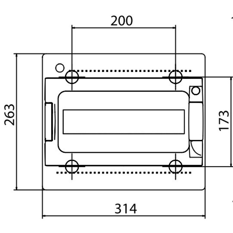 Щит настенный 12 мод. с дверцей RAL7035 Ram Base, DKC