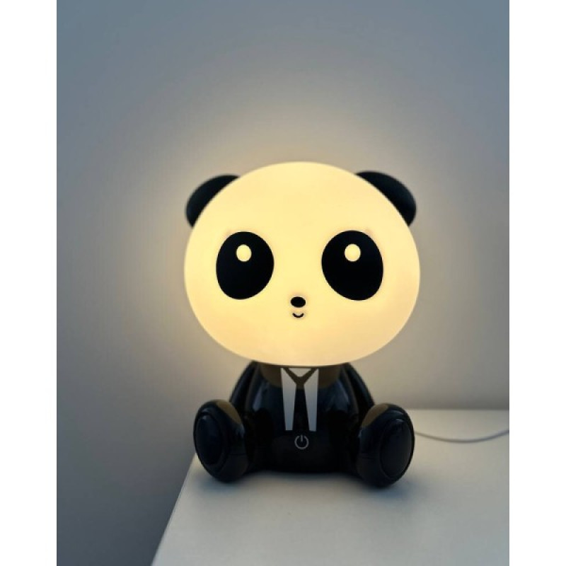 Настільна лампа Goldlux 307651 Panda LED 1x2.5W 3000K 59Lm IP20 чорна