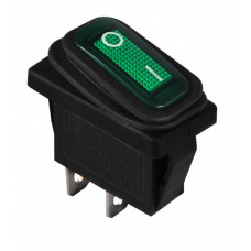 Перемикач Аско-Укрем KCD3-101W GR/B (0-I) IP54 зелений (A0140040034)