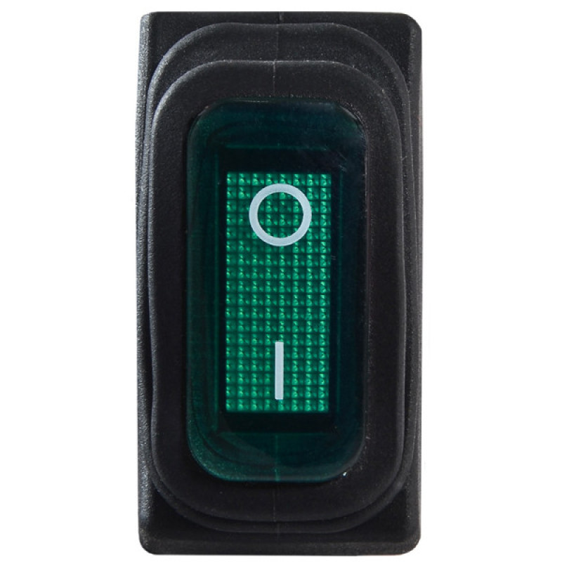 Перемикач Аско-Укрем KCD3-101W GR/B (0-I) IP54 зелений (A0140040034)
