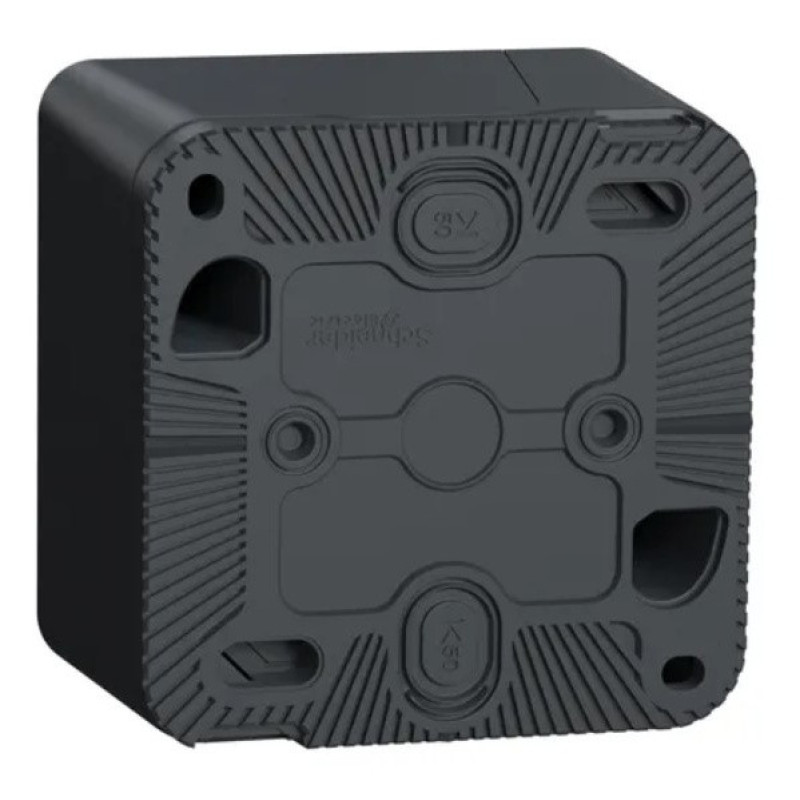 Накладна розетка Schneider Electric MUR36034 із з/к та шторками IP55 (чорний)