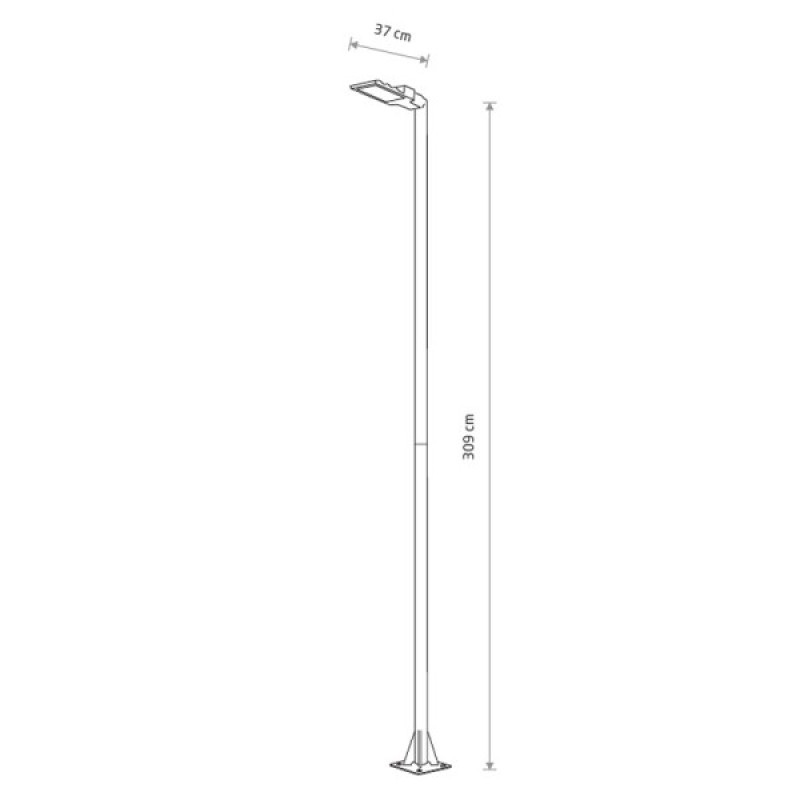 Уличный светильник Nowodvorski 9125 Pathway LED 1x36W 3000K 3600Lm IP44 черный