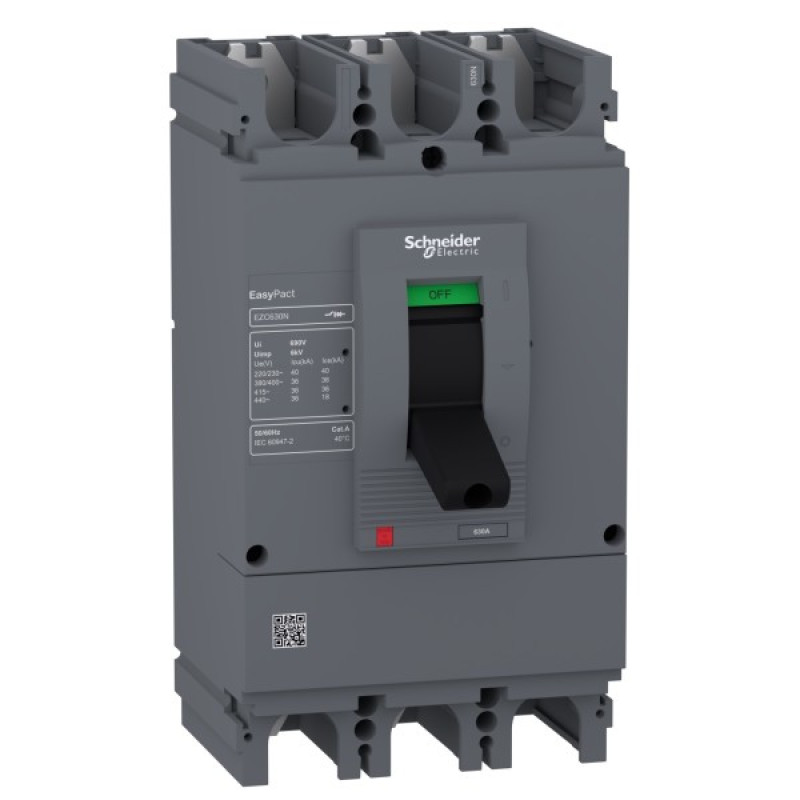 Автоматический выключатель Schneider Electric EASYPACT EZC630N 3P3D 36кА 600А