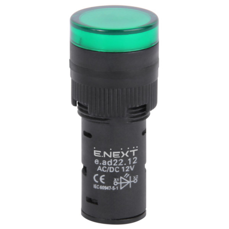 Сигнальная арматура E.Next e.ad22.230.green Ø22мм 230В АС зеленая (s009022)