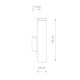 Бра Nowodvorski 38072 Eye wall GU10 2x10W IP20 Bl