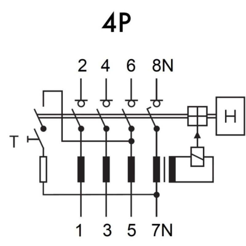 УЗО Schrack BC602103 6кА 25А 30мА 3P+N тип AC