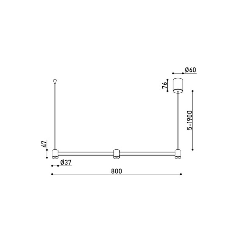 Подвесной светильник, люстра Kloodi PE-LOTUS800 10W 3K WH LED 700Lm IP20 белый