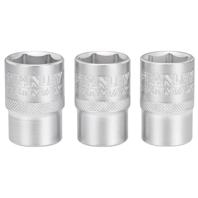 Набор торцевых головок Stanley FMMT17094-0 Maxi Drive с шестигранным профилем 3шт 17мм 18мм 19мм
