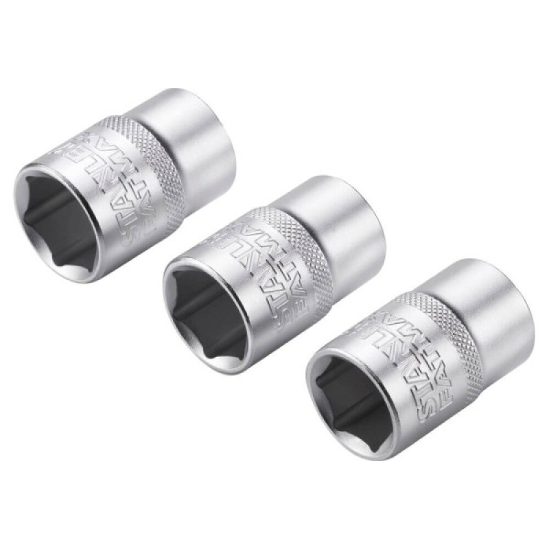 Набор торцевых головок Stanley FMMT17094-0 Maxi Drive с шестигранным профилем 3шт 17мм 18мм 19мм