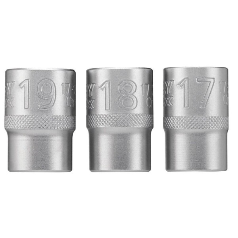 Набор торцевых головок Stanley FMMT17094-0 Maxi Drive с шестигранным профилем 3шт 17мм 18мм 19мм