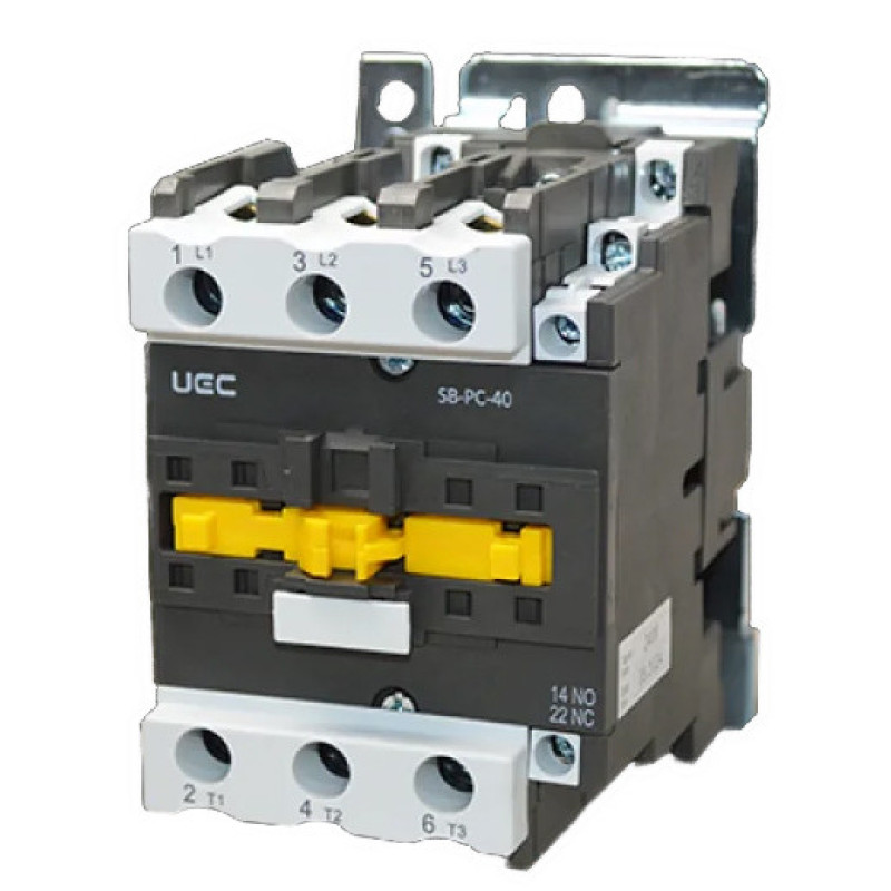 Контактор UEC SB-РC-040 40А 400В/АС3 1NO+1NC (PC3-SB-040-400-11)
