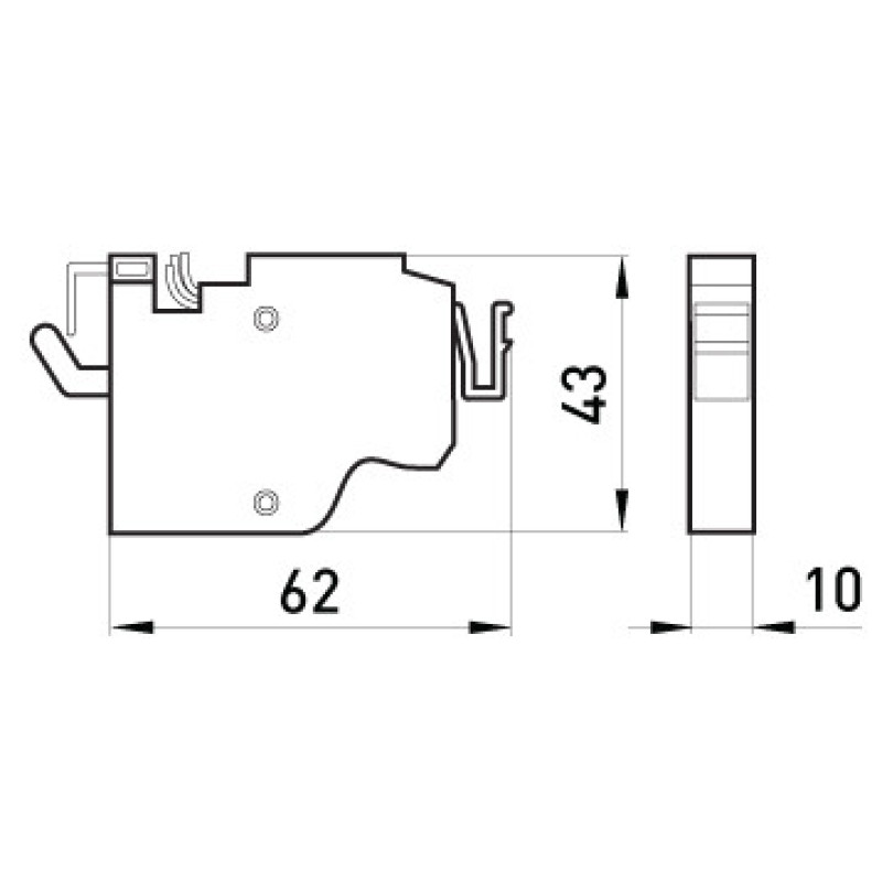 Дополнительный контакт E.Next e.industrial.ukm.400-800.B (i0020004)