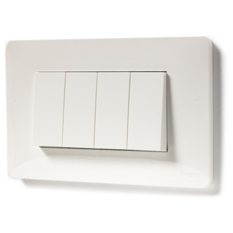 Рамка Schneider Electric NU210418 4М (белая)