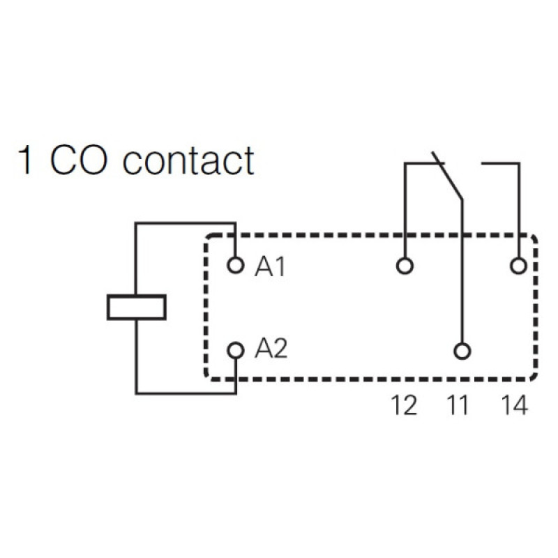 Силовое реле Schrack RT214024 24B DC 12А