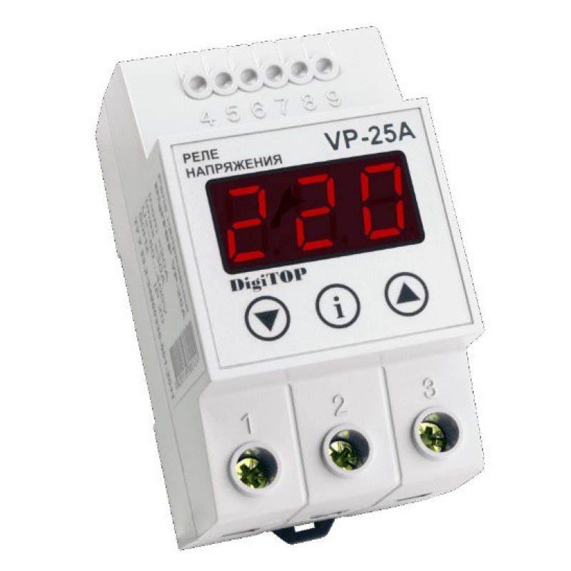 Реле напряжения V-protector VP-25A DigiTOP