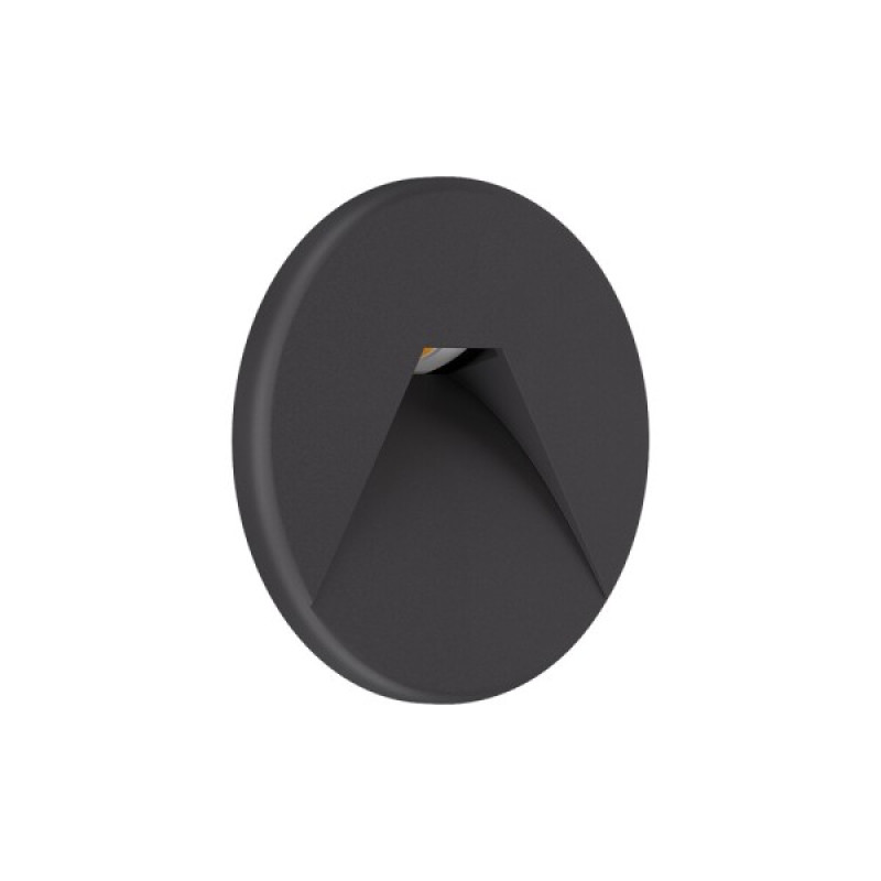 Светильник для подсветки лестницы/коридора Kloodi KDSL-RIKI R85 3W 3K 38D DG LED 210Lm IP44 антрацит