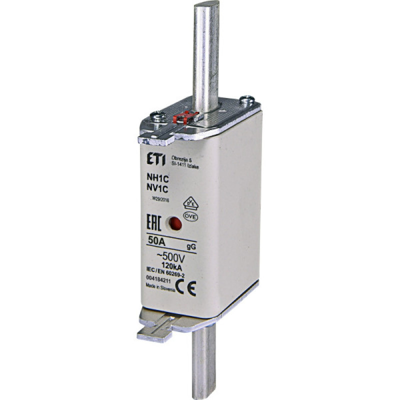 Предохранитель ETI 004184211 NH-1C/gG 50A 500V KOMBI