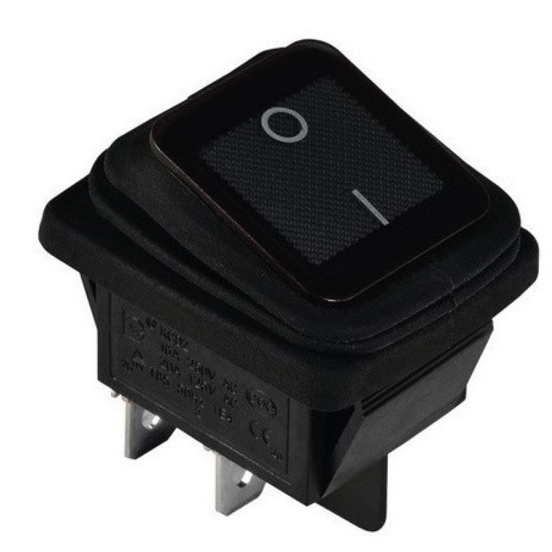 Переключатель TNSy KCD2-201W B/B IP54 черный (TNSy5500803)