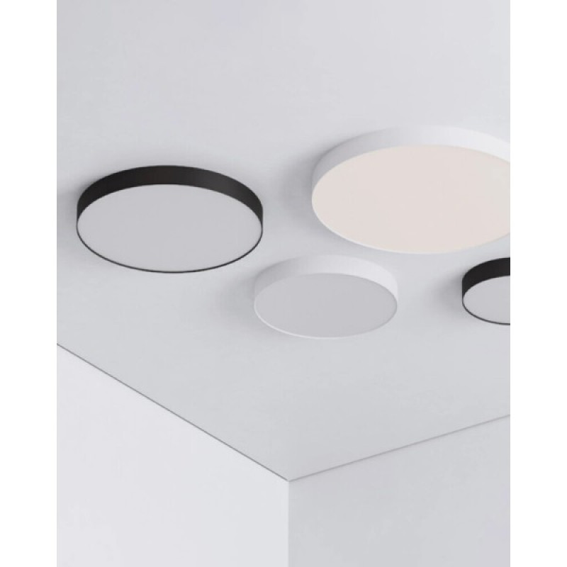 Потолочный светильник Kloodi KD-MONZA220 24W CCT BK LED 3000K/4000K/6000K 2400Lm IP44 черный