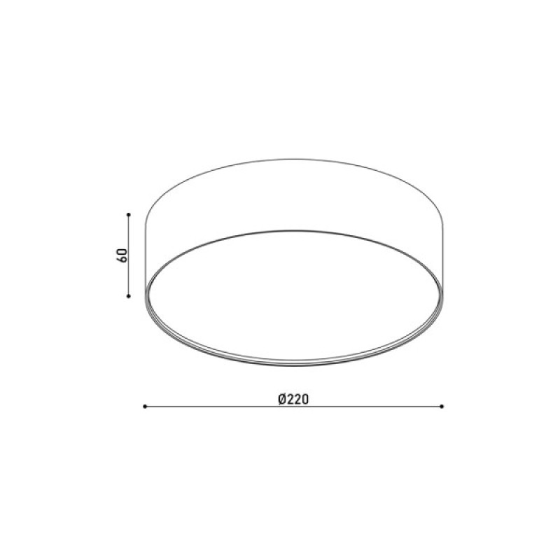 Потолочный светильник Kloodi KD-MONZA220 24W CCT BK LED 3000K/4000K/6000K 2400Lm IP44 черный