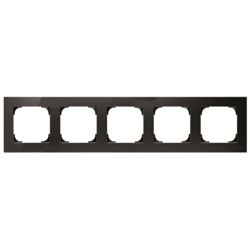 П'ятимісна рамка ABB Sky 2CLA857500A1501 8575 NS (чорний оксамит)