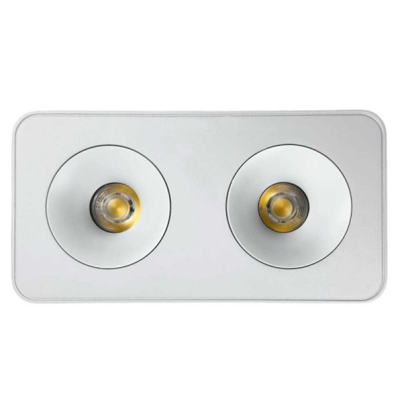 Cветильник точечный накладной SIDNEY-2L 20W 4000K IP20 белый Violux ( 330461 )