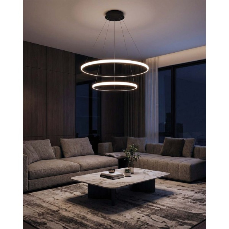 Люстра Goldlux 336736 Diana LED 2x44W 4000K 6200Lm IP20 черная