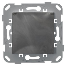 Механизм Schuko розетки Plank Electrotechnic Classic/Nordic (PLK0550731) IP44 с крышкой (базальт)
