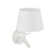 Бра, настенный светильник TK Lighting 11393 Maja E27+G9 1+1x15W+8W IP20 белый