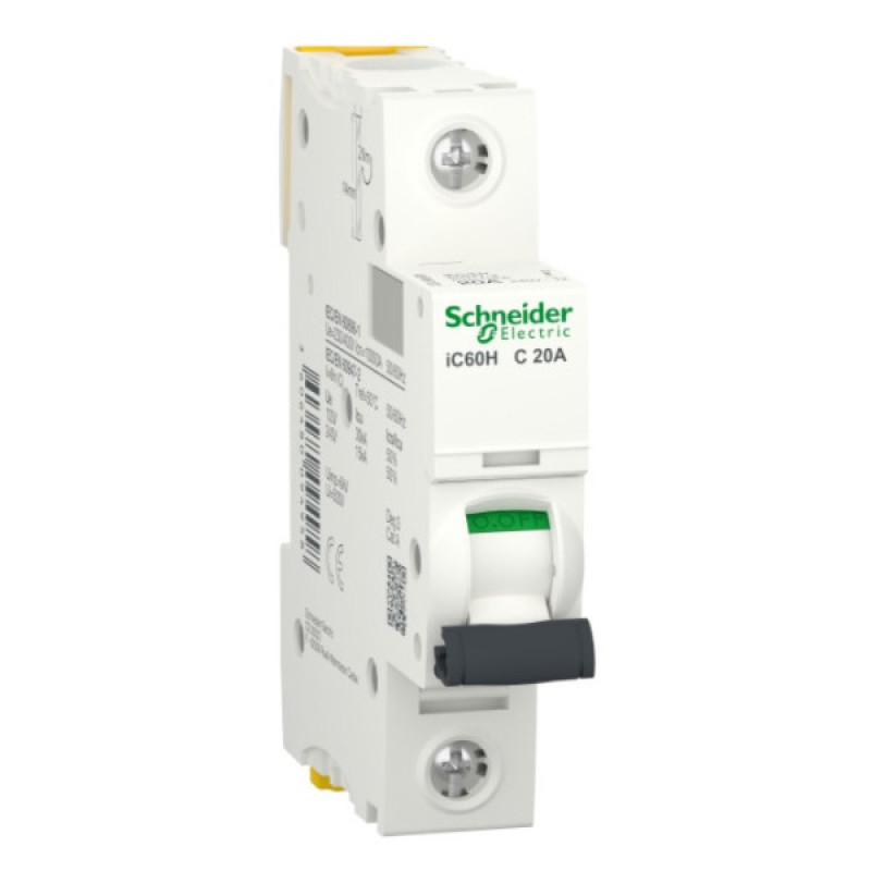 Автоматический выключатель Schneider Electric A9F89120 iC60H 1P 20A C