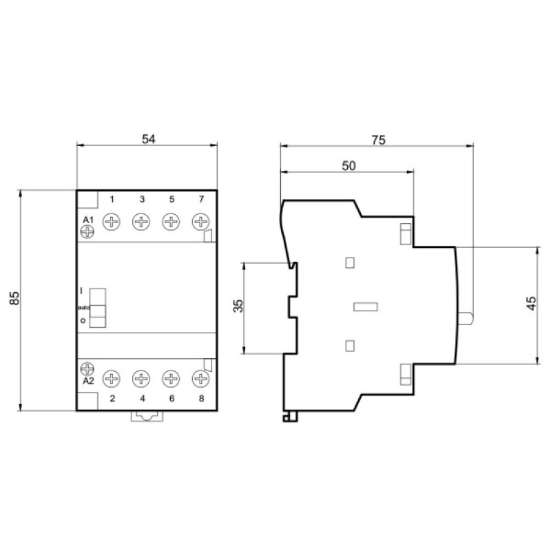Магнітний пускач Promfactor MCF3i 63A 4NO 24В (MCF3i6340024)