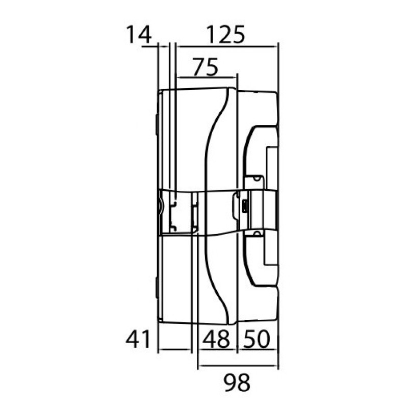Щит настенный 18 мод. с дверцей RAL7035 Ram Base, DKC