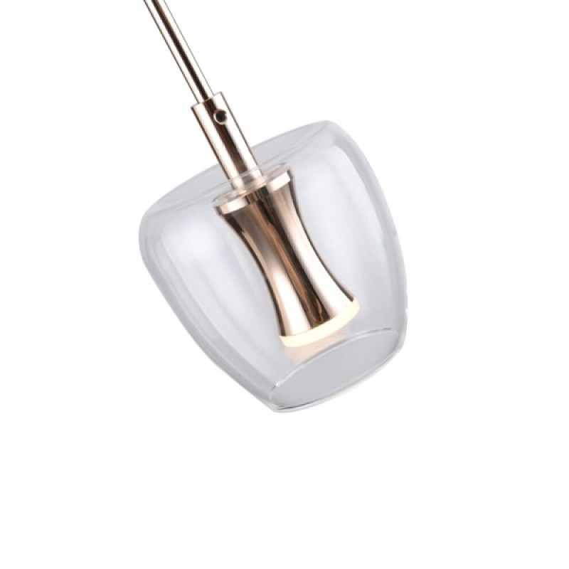 Підвісний світильник, люстра Zuma Line 5905316668201 Nelson LED 1x3W 3000K 350Lm IP20 золотий