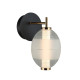 Бра, настінний світильник Italux WL-45372-1-WH-CL Rinot LED 1x8W 3000K 470Lm IP20 чорний