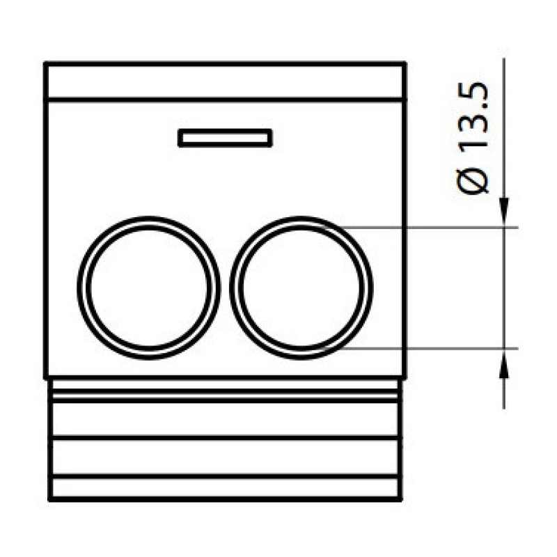 Распределительный блок ETI 001102416 EDBM-6/N (192А 1x4-70; 2x4-50; 1x4-25)