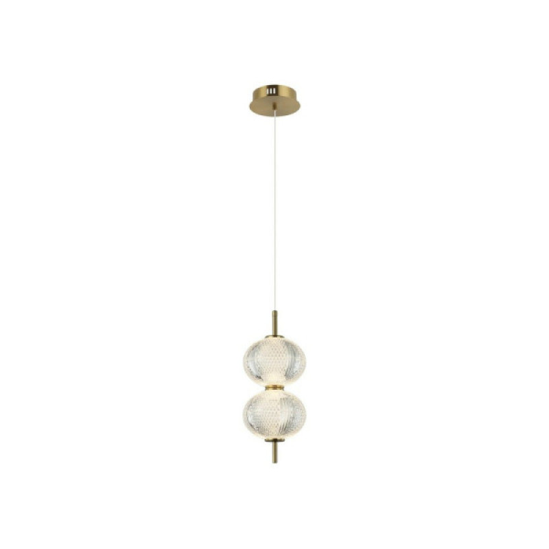 Підвісний світильник, люстра Italux PND-29038-2-GD Lazie Led 2x10W 3000K 1000Lm IP20 Золотий